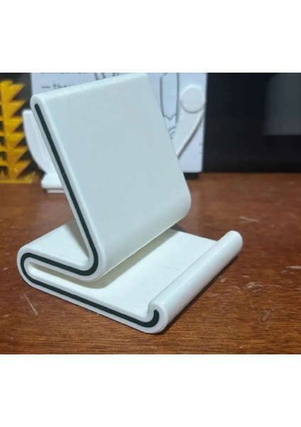 Masaüstü Telefon Tutucu Standı Universal Beyaz Özel Tsarım Cep Masa Üstü Tutacağı