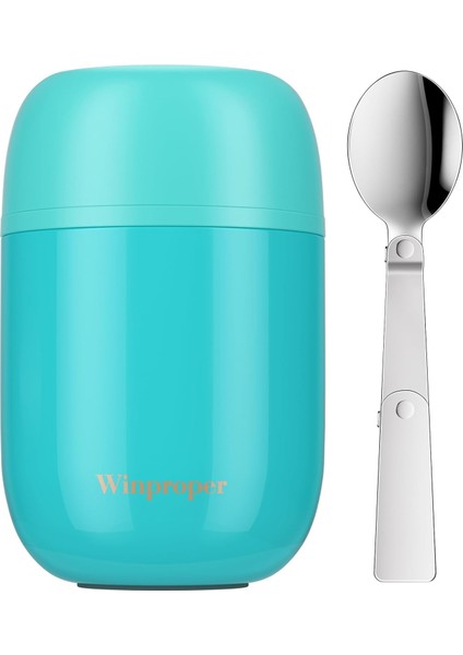 Gıda Termos Bardak Sıcak Yemek Için Çocuklar Termos Bardak Termos Çorba Termos Bardak Öğle Yemeği Konteyneri Çocuklar Öğle Yemeği Termos Kaşıklı Bardak 16 Oz (Yurt Dışından)