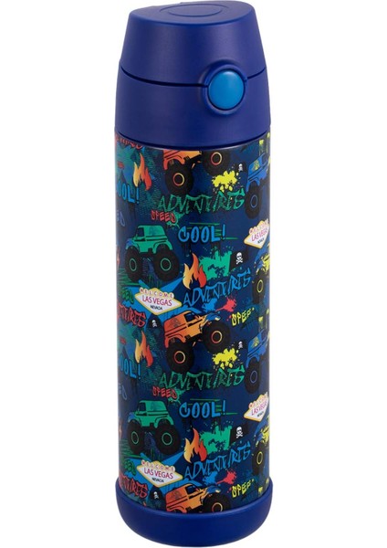 Çocuk Su Şişesi Yalıtımlı Paslanmaz Çelik Pipetli Termos (Kız/erkek) – Lama 12 Oz. (Yurt Dışından)