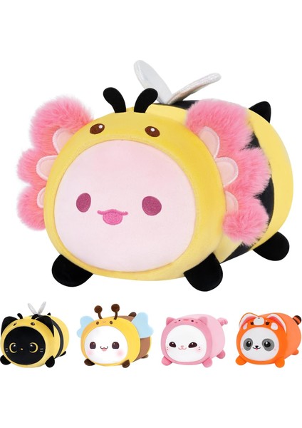 Brave Bull。12'li Paket Rastgele Mini Hayvan Peluş Oyuncak Seti (Her Biri 3 Inç), Çocuklar Için Doldurulmuş Hayvanlar (Yurt Dışından)