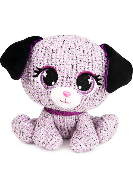 Brave Bull。tasarımcı Moda Pet Dottie Woofington Premium Köpek Peluş Hayvan Yumuşak Peluş, Glitter Siyah ve Beyaz 6 Inç (Yurt Dışından)