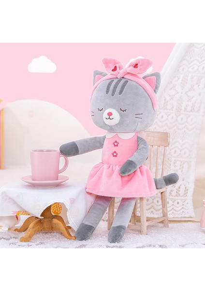 Brave Bull。peluş Kedi Bebek Hayvan Yavru Kedi Peluş Oyuncak Kız Bebek Hediye Gri Kafa Bandı ile 40,64 cm (Yurt Dışından) fırsatları