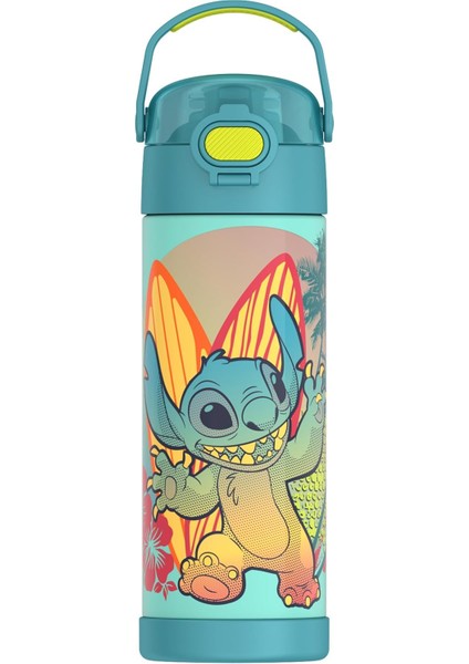 ， Geniş Ağızlı Kapaklı 16 Oz Paslanmaz Çelik Vakumlu Termos Neon Mor (Yurt Dışından)