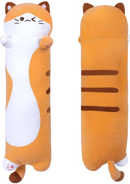 Brave Bull。peluş Kedi Yumuşak Çocuk Peluş Oyuncak Yastık Uzun Pamuk Yavru Kedi Sevimli Oyuncak Doldurulmuş Hayvan Oyuncak Kızlar Için (Gri 50CM/19.7IN) (Yurt Dışından)