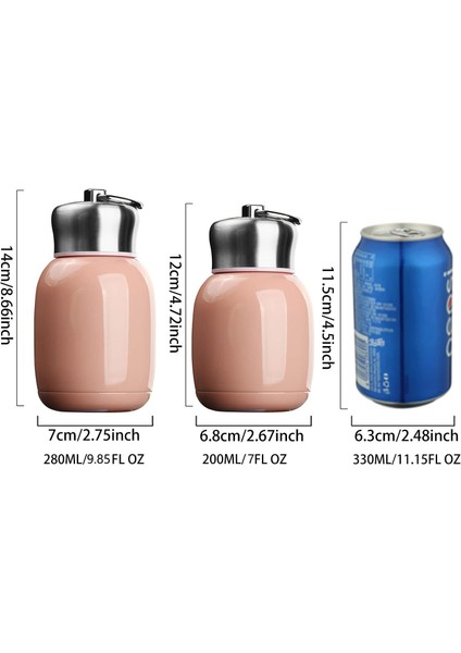 OZ/200 ml Vakum Taşınabilir Sızdırmaz Seyahat Kupa Paslanmaz Çelik Sıcak ve Soğuk Termos Çocuklar Kadınlar Için Okul Ofis Öğle Yemeği (Yurt Dışından) modelleri