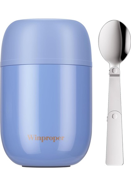 ，，16 Oz Sıcak Gıda Termos Çocuklar Yalıtımlı Gıda Kavanoz Paslanmaz Çelik Vakum Çorba Yalıtımlı Öğle Yemeği Kabı Çocuk Öğle Yemeği Termos Kaşıkla (Yurt Dışından) fiyatları