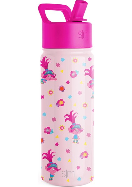 ， Hasır Kapaklı Çocuk Su Şişesi | Yeni Yürümeye Başlayan Çocuklar ve Erkek Çocuklar Için Yalıtımlı Paslanmaz Çelik Yeniden Kullanılabilir Bardak | (Yurt Dışından)