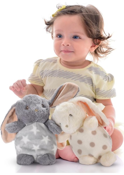 Brave Bull。tavşan Peluş Oyuncak 2'li Set Süper Yumuşak Kumaş Bebek Peluş Tavşan Oyuncak 2 Peluş Tavşan Disket Kulaklı Krem ve Gri (Yurt Dışından) fiyatları