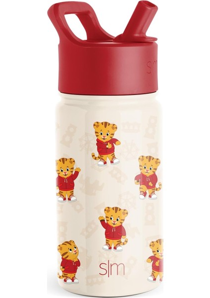 ， Hasır Kapaklı Çocuk Su Şişesi | Yeni Yürümeye Başlayan Çocuklar ve Erkek Çocuklar Için Yalıtımlı Paslanmaz Çelik Yeniden Kullanılabilir Bardak | (Yurt Dışından)