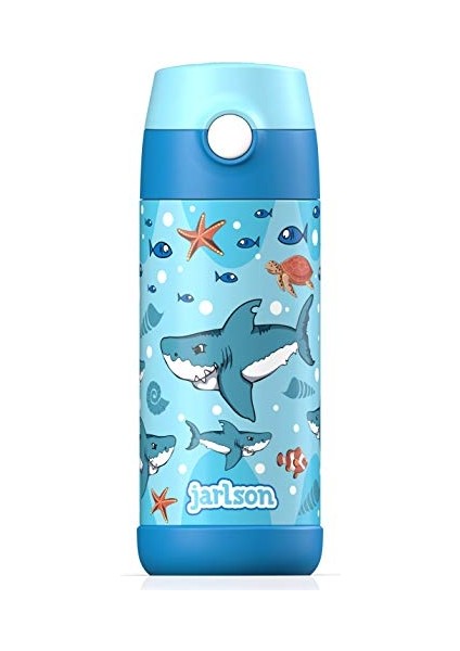 ， Çocuk Paslanmaz Çelik Hasır Su Şişesi 350ML – Bpa Free – Sızdırmaz – Okul ve Kreşler Için Yalıtımlı Su Şişesi (Yurt Dışından)