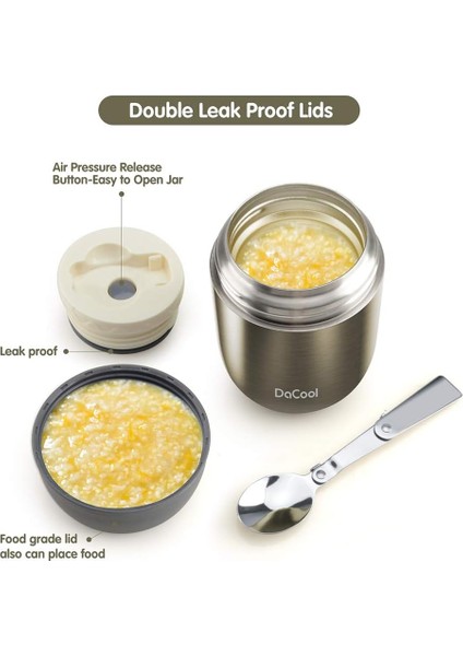 ，，yalıtımlı Öğle Yemeği Kabı Vakum Paslanmaz Çelik 16 Oz Çocuklar Öğle Yemeği Kutusu Kaşık ile Okul Ofis Seyahat Için Sızdırmazlık Bpa Ücretsiz (Yurt Dışından) modelleri