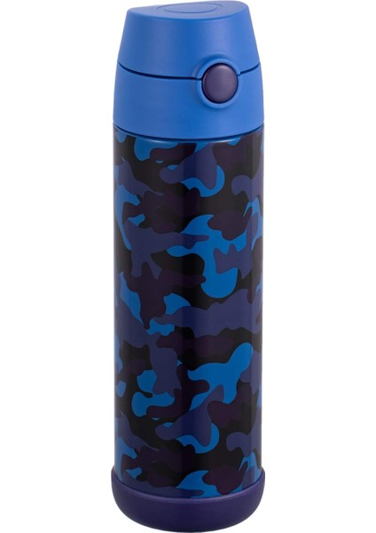 Çocuk Su Şişesi Yalıtımlı Paslanmaz Çelik Pipetli Termos (Kız/erkek) – Lama 12 Oz. (Yurt Dışından)