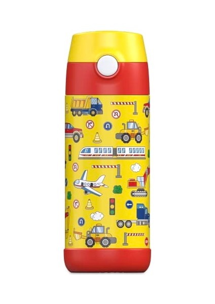 ， Çocuk Paslanmaz Çelik Hasır Su Şişesi 350ML – Bpa Free – Sızdırmaz – Okul ve Kreşler Için Yalıtımlı Su Şişesi (Yurt Dışından)