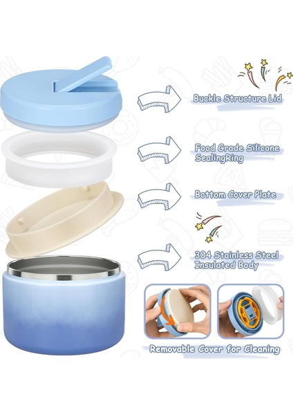 12 Oz Çocuklar Çorba Yalıtımlı Vakumlu Gıda Kavanoz Yapış Kapaklı Paslanmaz Çelik Geniş Ağızlı Sızdırmaz Öğle Yemeği Kabı Okul Gezileri Için (Yurt Dışından) modelleri