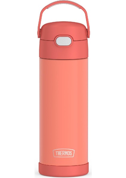 ， Geniş Ağızlı Kapaklı 16 Oz Paslanmaz Çelik Vakumlu Termos Neon Mor (Yurt Dışından)