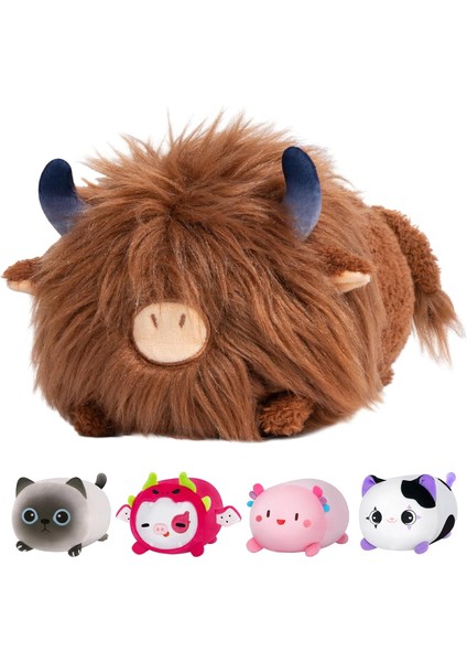 Brave Bull。12'li Paket Rastgele Mini Hayvan Peluş Oyuncak Seti (Her Biri 3 Inç), Çocuklar Için Doldurulmuş Hayvanlar (Yurt Dışından)