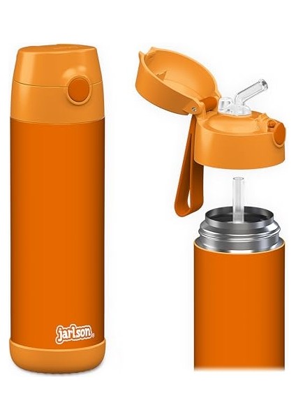 ， Çocuk Paslanmaz Çelik Hasır Su Şişesi 350ML – Bpa Free – Sızdırmaz – Okul ve Kreşler Için Yalıtımlı Su Şişesi (Yurt Dışından)