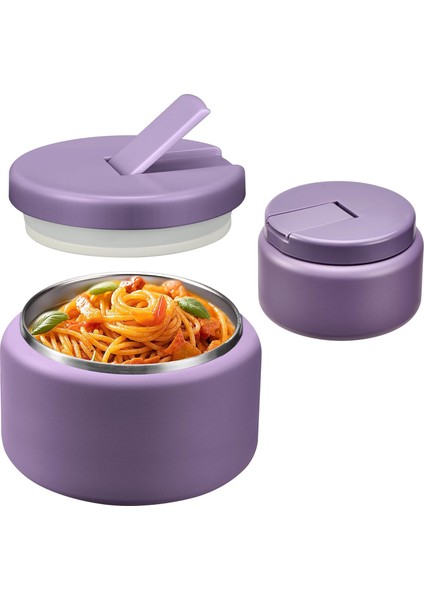 26 Oz Çorba Sıcak Yemek Için Yalıtımlı Çocuklar Vakumlu Gıda Kavanoz Yapış Kapaklı Geniş Ağızlı Sızdırmaz Paslanmaz Çelik Öğle Yemeği Konteyneri (Yurt Dışından)