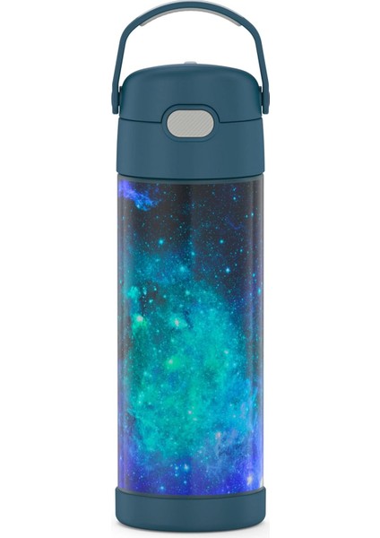 ， Geniş Ağızlı Kapaklı 16 Oz Paslanmaz Çelik Vakumlu Termos Neon Mor (Yurt Dışından)