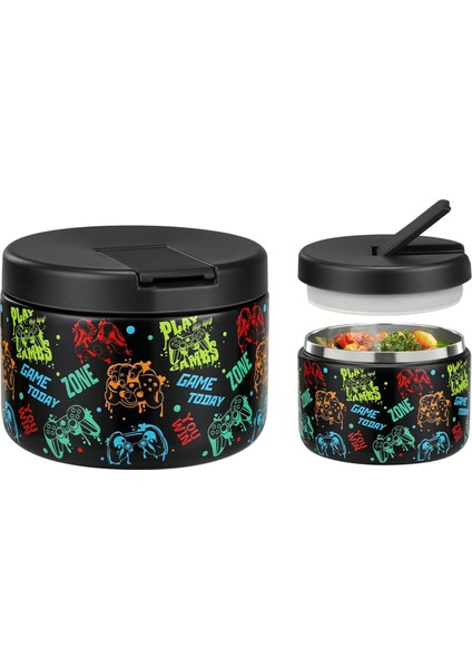 12 Oz Çocuklar Çorba Yalıtımlı Vakumlu Gıda Kavanoz Yapış Kapaklı Paslanmaz Çelik Geniş Ağızlı Sızdırmaz Öğle Yemeği Kabı Okul Gezileri Için 1 Paket (Yurt Dışından)