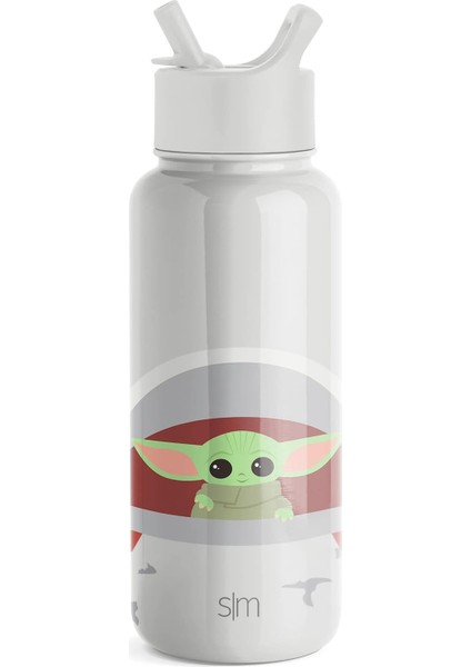 Bebek Su Şişesi Saman Kapaklı Vakum Yalıtımlı Paslanmaz Çelik Metal Yalıtımlı Bardak Kadın Erkek Yeniden Kullanılabilir Sızdırmaz Şişe 32 Oz Çocuklar Için | (Yurt Dışından) modelleri