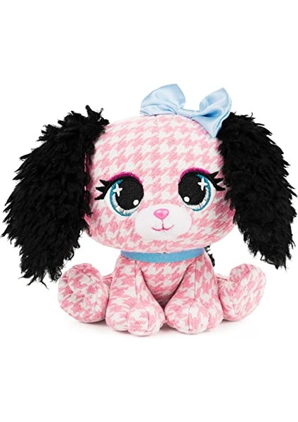 Brave Bull。tasarımcı Moda Pet Dottie Woofington Premium Köpek Peluş Hayvan Yumuşak Peluş, Glitter Siyah ve Beyaz 6 Inç (Yurt Dışından)