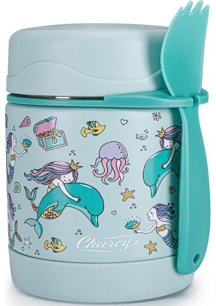 ，，sıcak Yemek Için 10 Oz Termos Bardak Kaşıklı Çocuklar Için Geniş Ağızlı Sızıntı Önleyici Çorba Isı Yalıtımlı Gıda Kavanozu Beyaz Köpek (Yurt Dışından)