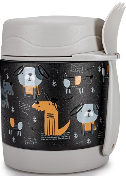 ，，sıcak Yemek Için 10 Oz Termos Bardak Kaşıklı Çocuklar Için Geniş Ağızlı Sızıntı Önleyici Çorba Isı Yalıtımlı Gıda Kavanozu Beyaz Köpek (Yurt Dışından) fiyatları