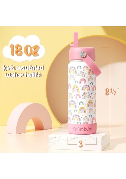 Çocuklar Yalıtımlı Su Şişesi 18 Oz Bpa Içermeyen Paslanmaz Çelik Saman ile Seyahat Çift Duvar Sızdırmaz Yürümeye Başlayan Okul Erkek Kız Için (1 Paket Yeşil Dinozor) (Yurt Dışından) fırsatları