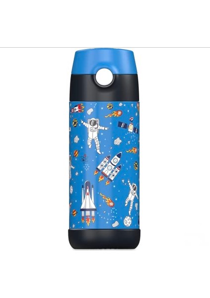 ， Çocuk Paslanmaz Çelik Hasır Su Şişesi 350ML – Bpa Free – Sızdırmaz – Okul ve Kreşler Için Yalıtımlı Su Şişesi (Yurt Dışından)