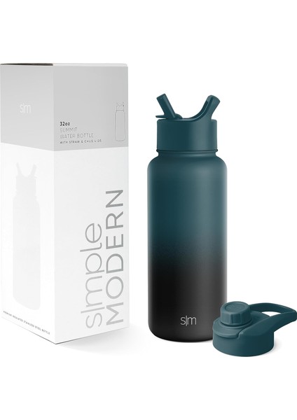 ，，çocuklar Için Saman Kapaklı Su Şişesi Vakum Yalıtımlı Paslanmaz Çelik Metal Termos Yeniden Kullanılabilir Sızdırmaz Bpa Okulu 18 Oz (Yurt Dışından)