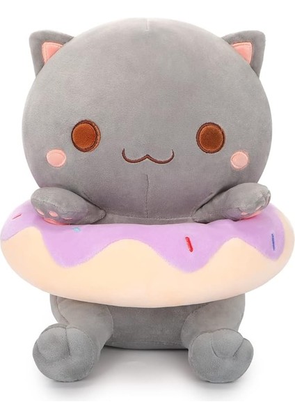 Brave Bull。10 Inç Sevimli Kedi Peluş Oyuncak Çörek Dolması Yumuşak Hayvan Süper Yumuşak Kawaii Yavru Kedi Peluş Oyuncak Çocuklar Için (Gri A) (Yurt Dışından)
