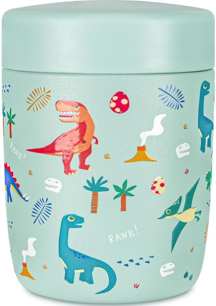 ， Oz Paslanmaz Çelik Vakum Yalıtımlı Çocuk Mama Kavanozu - Sıcak ve Soğuk Yemek Çorba Yalıtımlı Kavanoz - Turkuaz Dinozor (Yurt Dışından) fiyatları