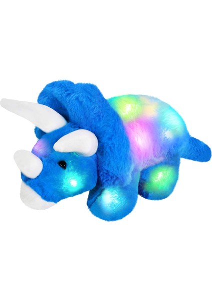 Brave Bull。40.64 cm Parlayan Triceratops Dinozor Dolması Hayvan LED Yumuşak Dinozor Peluş Oyuncak Sihirli Gece Lambası ve Yürümeye Başlayan Çocuk Doğum Günü Için Ninni (Yurt Dışından) fırsatları