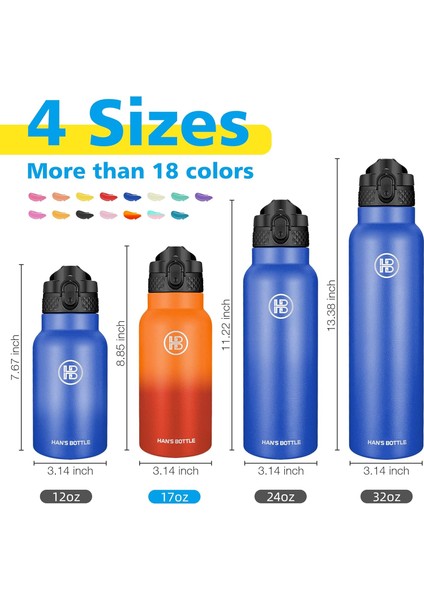 Çocuklar, Kızlar, Erkekler, Yalıtımlı Bardak 17 Oz Için Hasır Kapaklı Yalıtımlı Paslanmaz Çelik Yeniden Kullanılabilir Bardak ile Çocuk Su Şişesi (Yurt Dışından) fiyatları