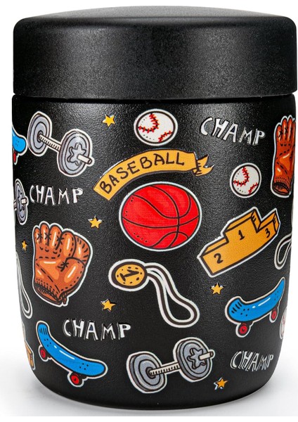 ， Oz Çocuk Sıcak Yemek Termosu - Sıcak ve Soğuk Yemek Için Çorba Isıtıcı Yalıtımlı Yemek Kavanozu Beyaz Dinozor Alanı (Yurt Dışından)