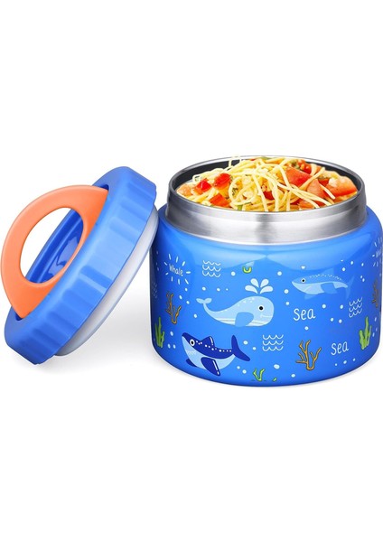 Yalıtımlı Çocuk Maması Kavanozu 22 Oz Kapasiteli Sıcak ve Soğuk Yiyeceklere Uygun Sızdırmaz Vakumlu Paslanmaz Çelik Tasarım Öğle Yemekleri ve Çorbalar Için Uygundur (Yurt Dışından)