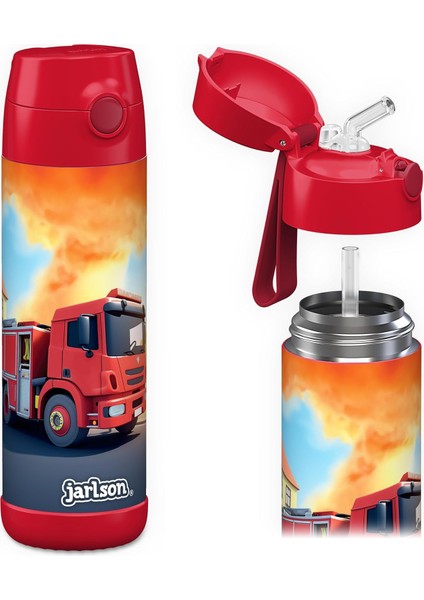 ， Çocuk Paslanmaz Çelik Hasır Su Şişesi 350ML – Bpa Free – Sızdırmaz – Okul ve Kreşler Için Yalıtımlı Su Şişesi (Yurt Dışından)