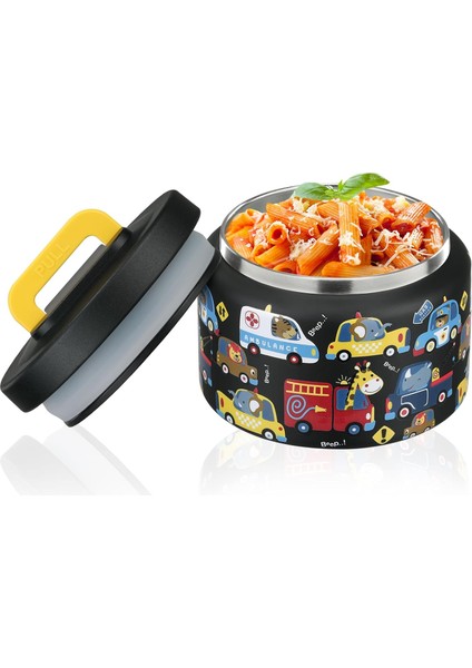 ， Oz Çocuklar Sıcak Yemek Öğle Yemeği Termos Paslanmaz Çelik Kolay Açılır Geniş Ağız Okul Öncesi Seyahat Için Yalıtımlı Sıcak ve Soğuk Yiyecek (Pembe Tek Boynuzlu) (Yurt Dışından)