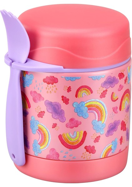 ， 10 Oz Çorba Yalıtımlı Öğle Yemeği Yalıtımlı Çocuk Maması Kaşıklı Kavanoz Yalıtımlı Gıda Kabı Sızdırmaz Paslanmaz Çelik Geniş Ağızlı Öğle Yemeği Kavanozu (-Benzersiz Ma) (Yurt Dışından)