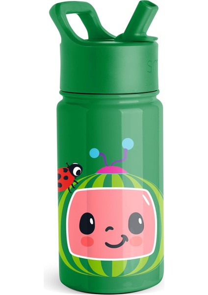 ， Hasır Kapaklı Çocuk Su Şişesi | Yeni Yürümeye Başlayan Çocuklar ve Erkek Çocuklar Için Yalıtımlı Paslanmaz Çelik Yeniden Kullanılabilir Bardak | (Yurt Dışından)