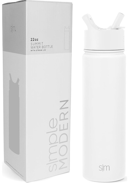 ，，çocuklar Için Saman Kapaklı Su Şişesi Vakum Yalıtımlı Paslanmaz Çelik Metal Termos Yeniden Kullanılabilir Sızdırmaz Bpa Okulu 18 Oz (Yurt Dışından)