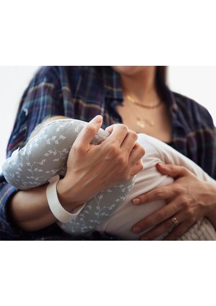 Babyjem Emzirme Yastığı Gri Çiçek modelleri