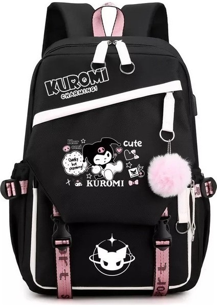 Kuromi Melody Çevre Birimi Büyük Kapasiteli Okul Sırt Çantası (Yurt Dışından) fiyatları