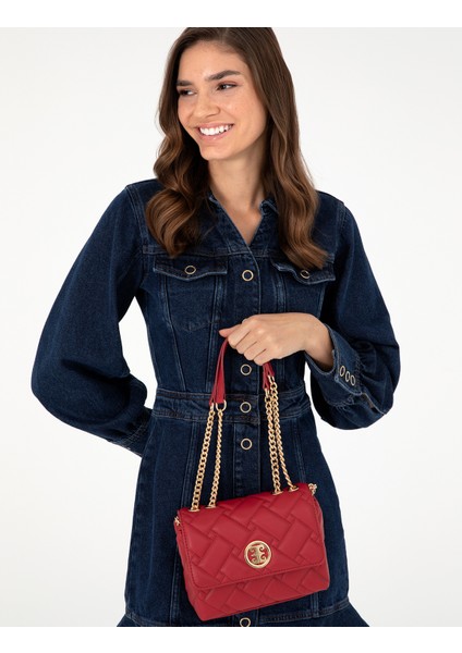 Kadın Kırmızı Çapraz Çanta 50296313-VR030