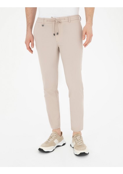 Pierre Cardin Erkek Bej Klasik Jogger Pantolon 50287780-VR011