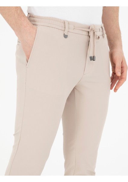 Pierre Cardin Erkek Bej Klasik Jogger Pantolon 50287780-VR011