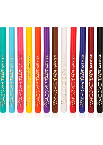 Eyeliner Pen 12li Renkli Set