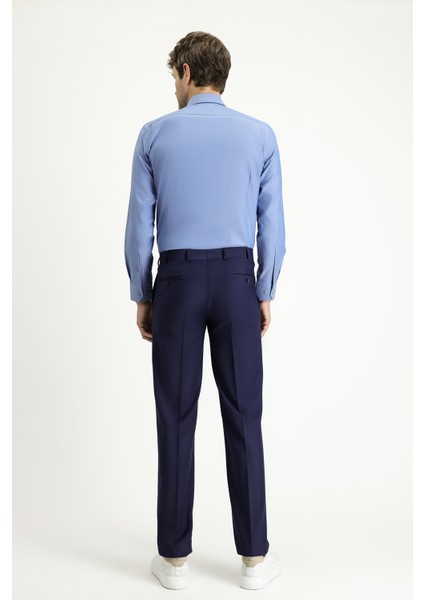 Slim Fit Dar Kesim Yünlü Klasik Kumaş Pantolon indirimleri