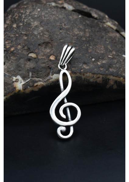 Gümüş 925 Ayar Gümüş Kolye Ucu Nota Figürlü 901217